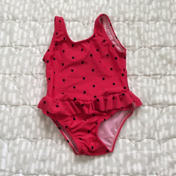 strawberry bathing suit baby